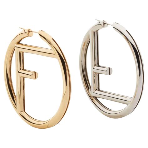 fendi earrings hk|fendi small hoop earrings.